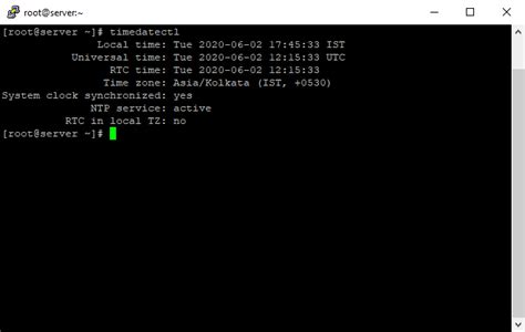 Verify NTP is working or not with ntpstat command. . Timedatectl command not found